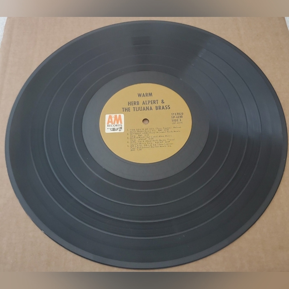 BOGO Herb Alpert & The Tijuana Brass Warm Vinyl Record